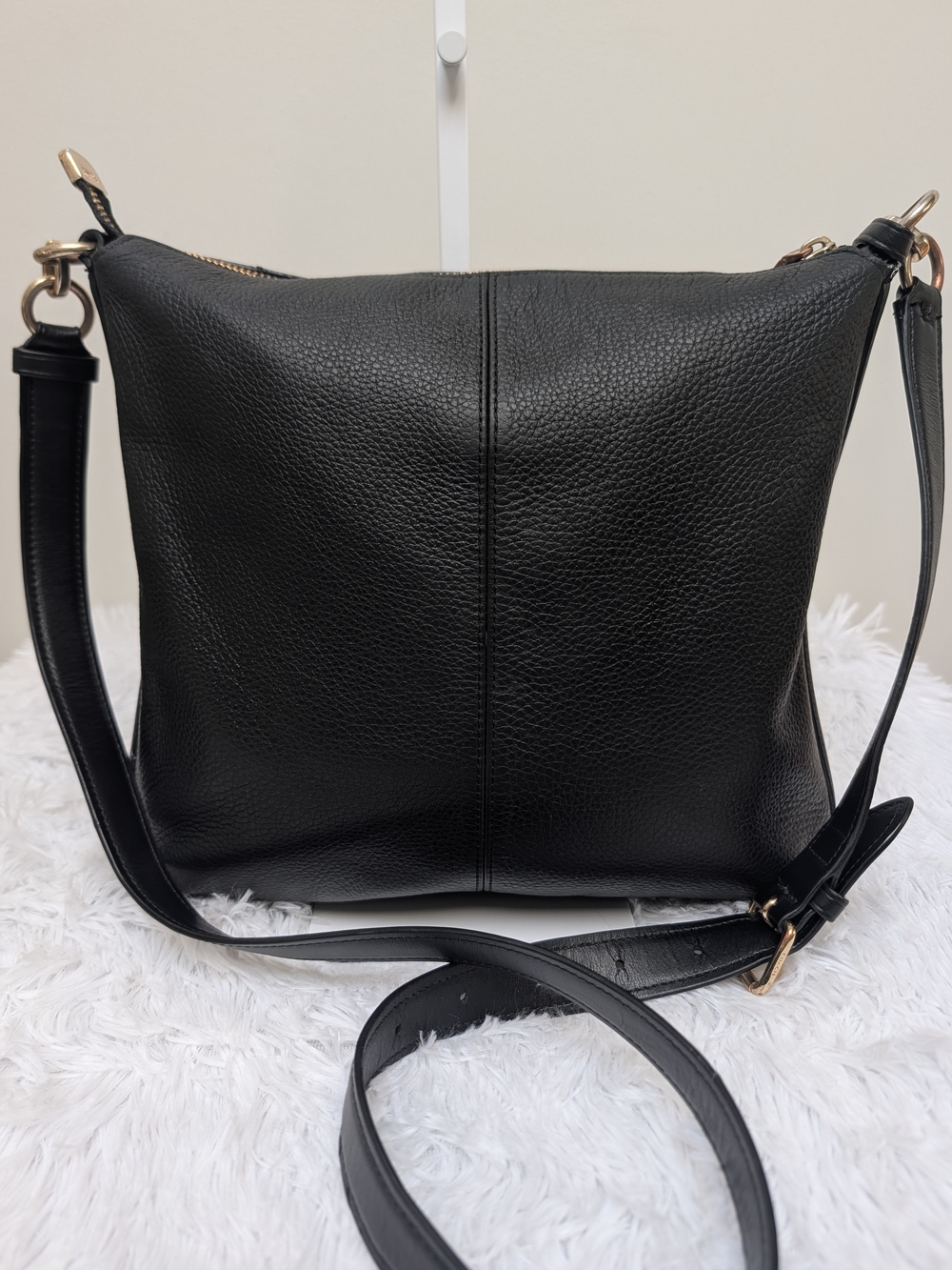 Coach Mae F34823 Black Pebbled Leather Crossbody - Picture 4 of 15